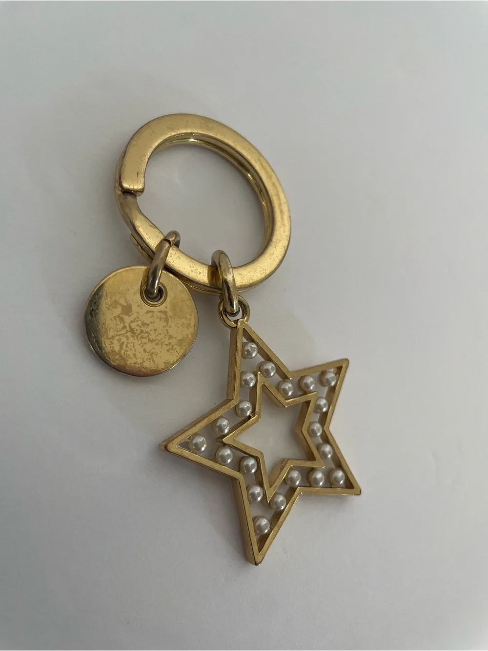 Coach Celestial Pearl Star & Moon Key Chain | Bag Charm